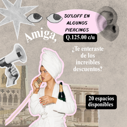 Piercing con hasta el 50%OFF